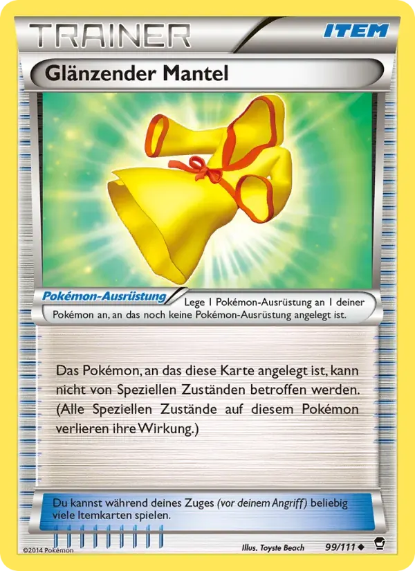 Glänzender Mantel — Fliegende Fäuste 99 German Pokémon card