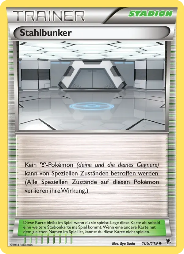 Stahlbunker — Phantomkräfte 105 German Pokémon card