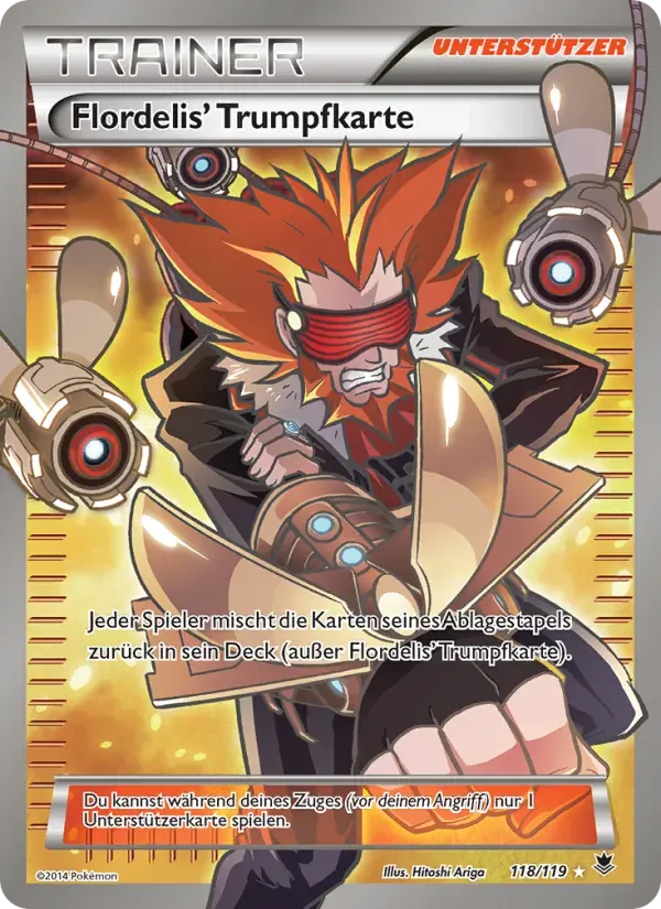 Flordelis' Trumpfkarte — Phantomkräfte 118 German Pokémon card