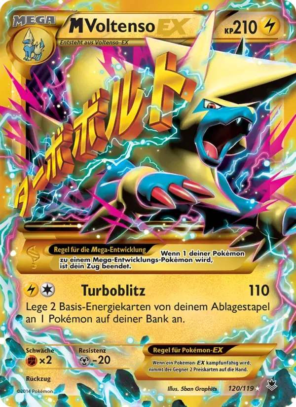 M Voltenso EX — Phantomkräfte 120 German Pokémon card