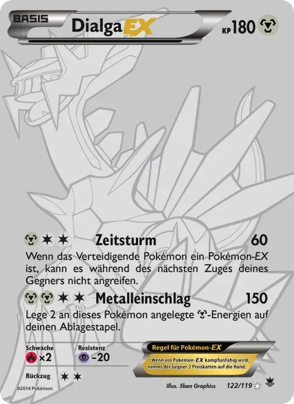 Dialga EX — Phantomkräfte 122 German Pokémon card