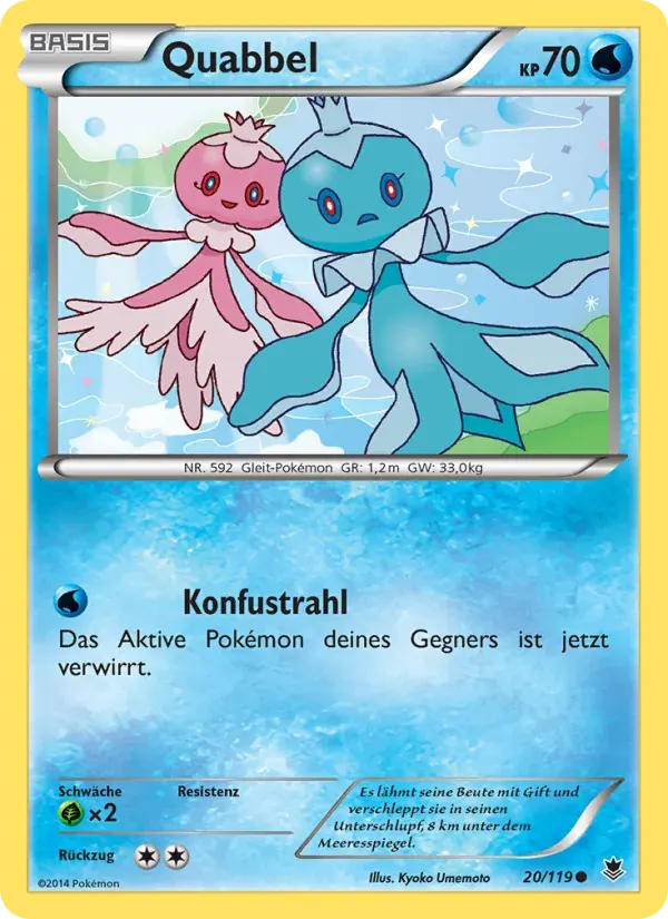 Quabbel — Phantomkräfte 20 German Pokémon card