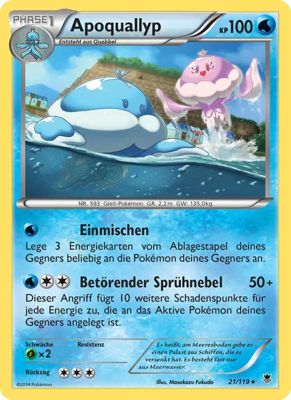 Apoquallyp — Phantomkräfte 21 German Pokémon card