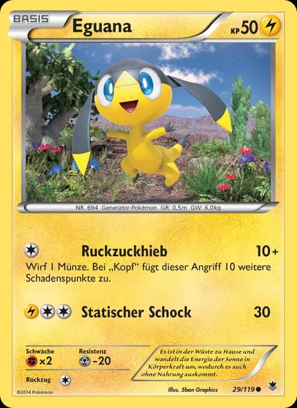 Eguana — Phantomkräfte 29 German Pokémon card