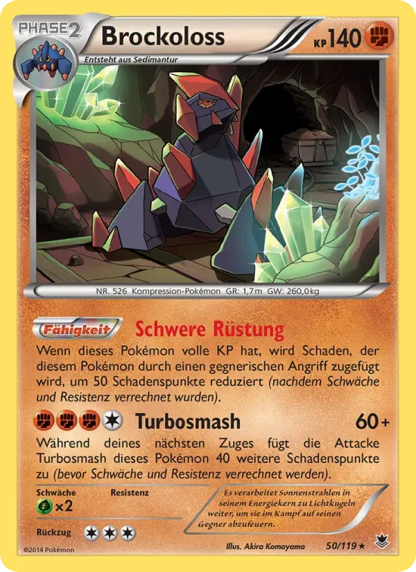 Brockoloss — Phantomkräfte 50 German Pokémon card