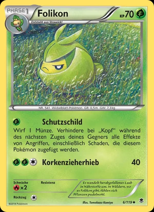 Folikon — Phantomkräfte 6 German Pokémon card