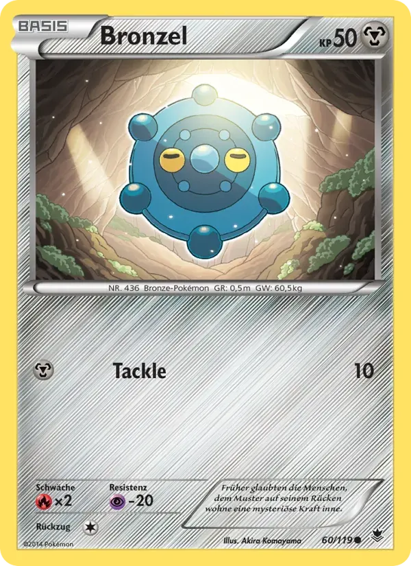 Bronzel — Phantomkräfte 60 German Pokémon card