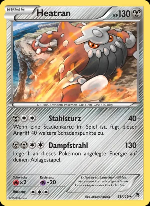 Heatran — Phantomkräfte 63 German Pokémon card