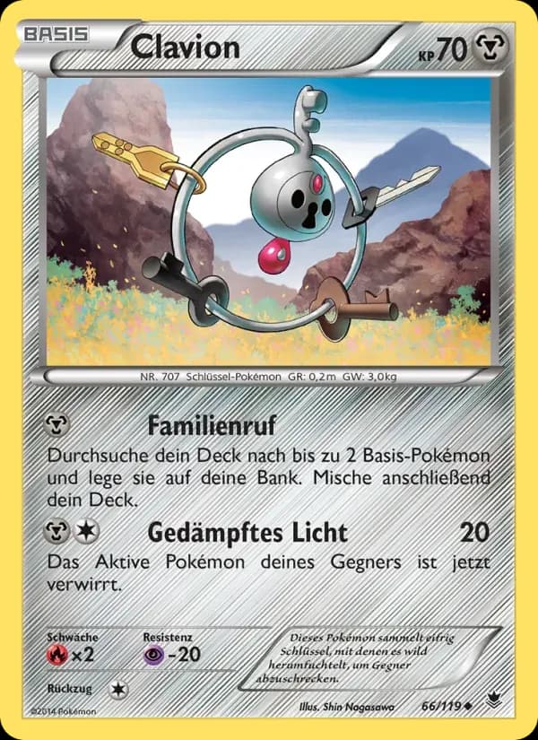 Clavion — Phantomkräfte 66 German Pokémon card