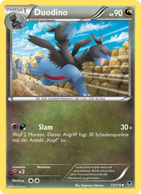Duodino — Phantomkräfte 73 German Pokémon card