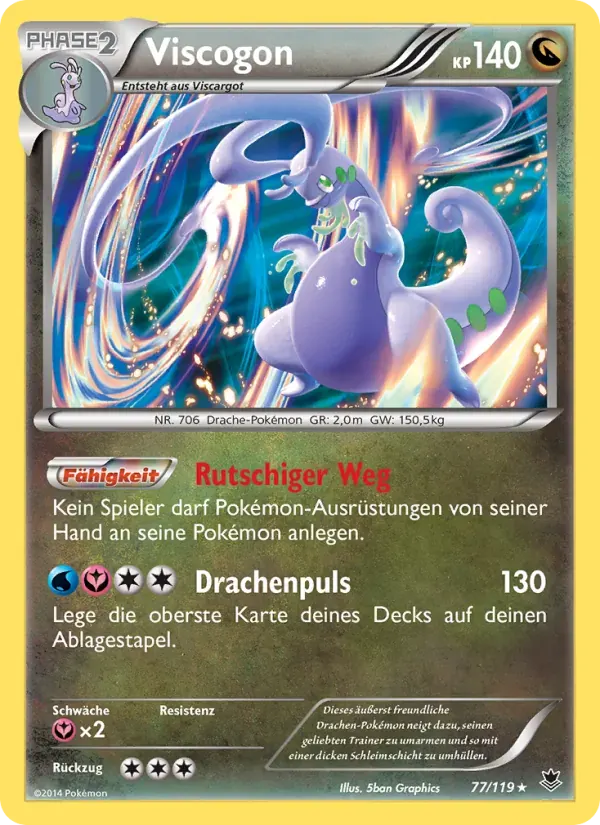 Viscogon — Phantomkräfte 77 German Pokémon card