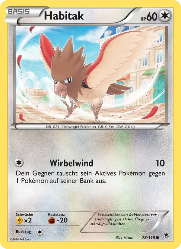 Habitak — Phantomkräfte 78 German Pokémon card