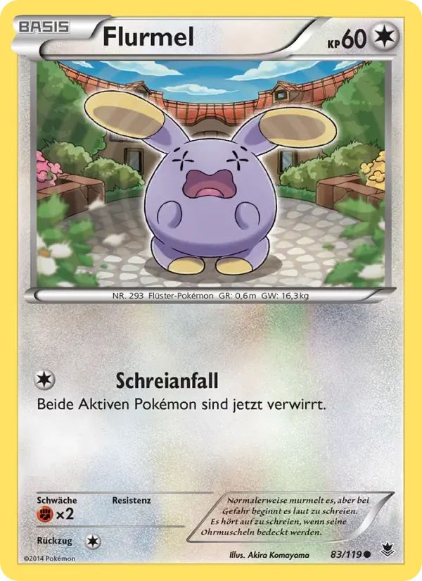 Flurmel — Phantomkräfte 83 German Pokémon card