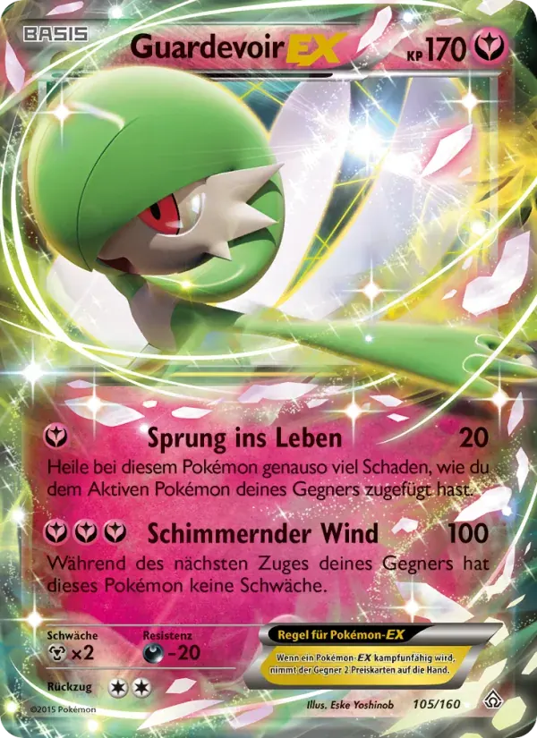 Guardevoir EX — Protoshock 105 German Pokémon card
