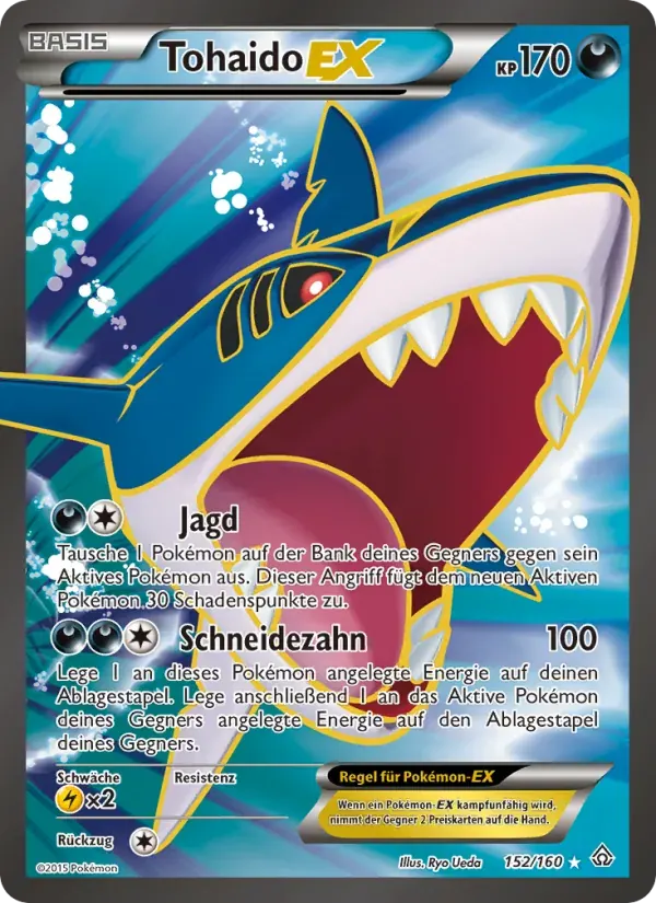 Tohaido EX — Protoshock 152 German Pokémon card