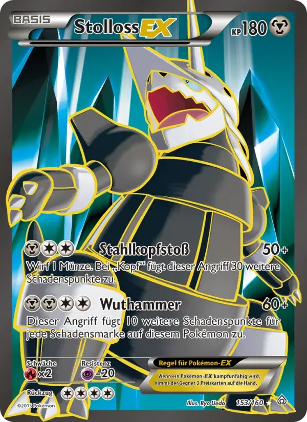 Stolloss EX — Protoshock 153 German Pokémon card
