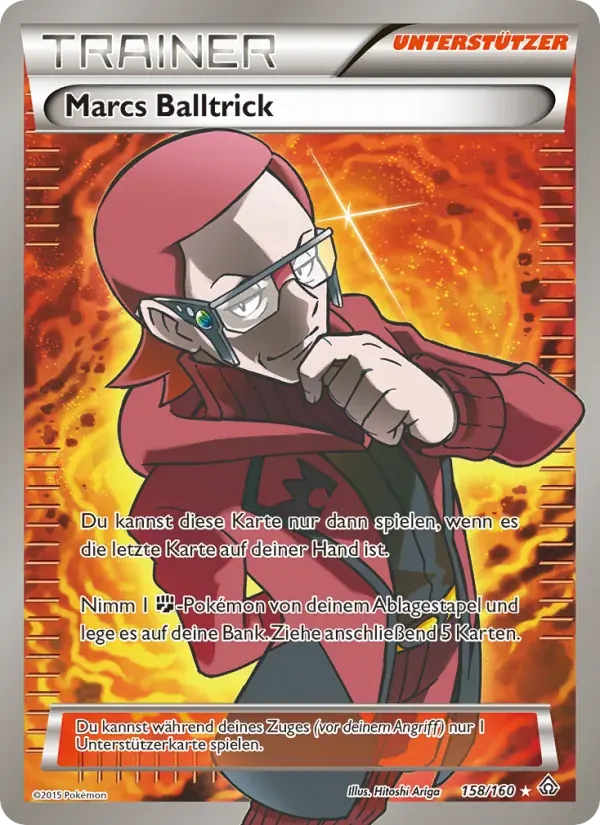Marcs Balltrick — Protoshock 158 German Pokémon card