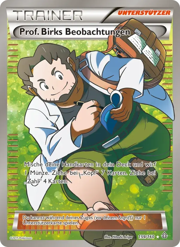 Prof. Birks Beobachtungen — Protoshock 159 German Pokémon card