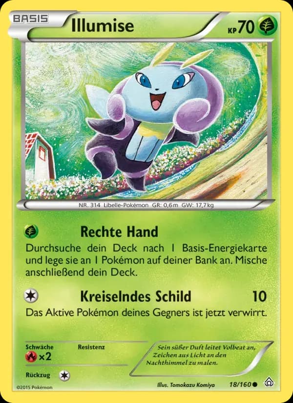 Illumise — Protoshock 18 German Pokémon card