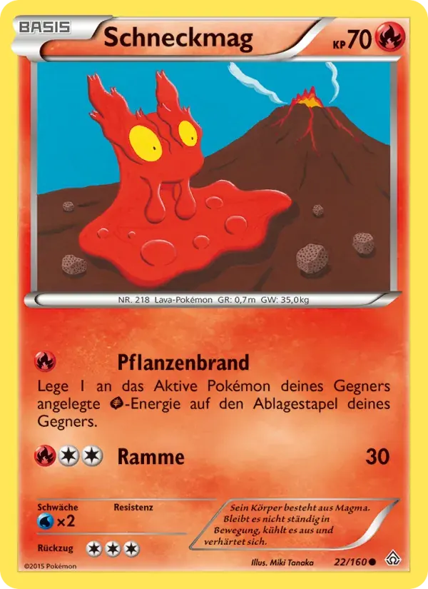 Schneckmag — Protoshock 22 German Pokémon card