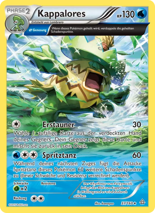 Kappalores — Protoshock 37 German Pokémon card