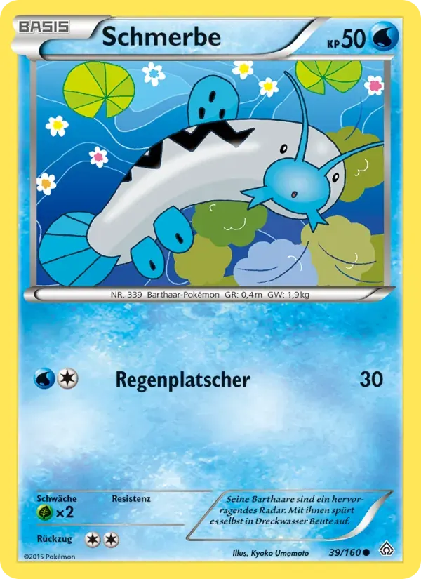 Schmerbe — Protoshock 39 German Pokémon card