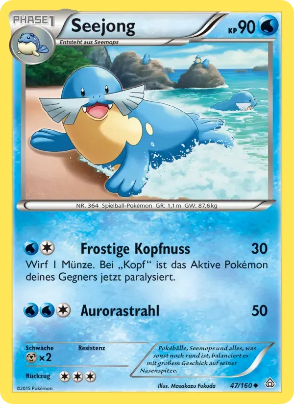 Seejong — Protoshock 47 German Pokémon card