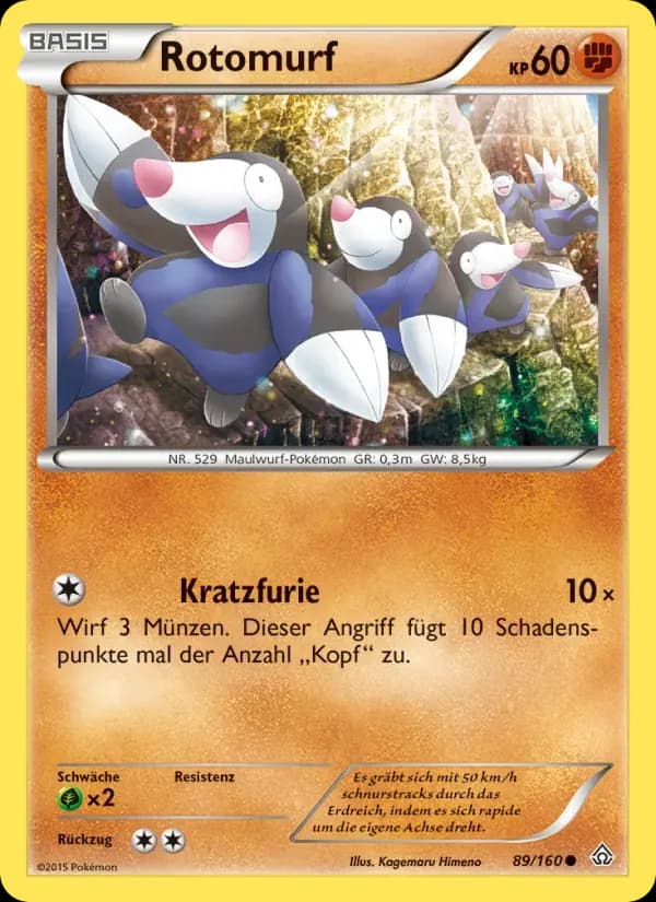 Rotomurf — Protoshock 89 German Pokémon card