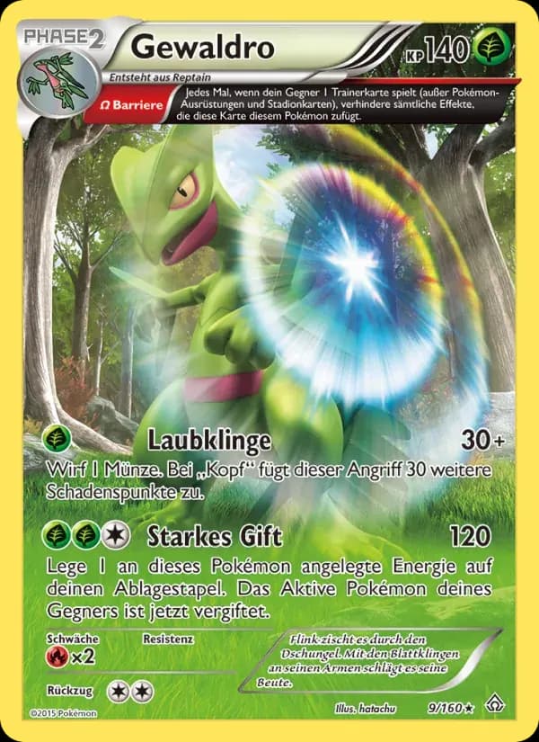 Gewaldro — Protoshock 9 German Pokémon card