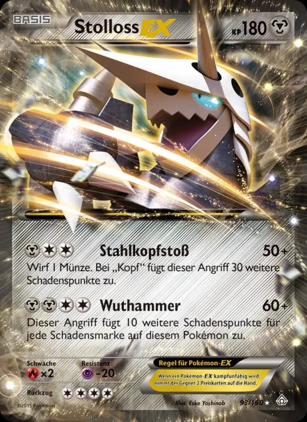Stolloss EX — Protoshock 93 German Pokémon card