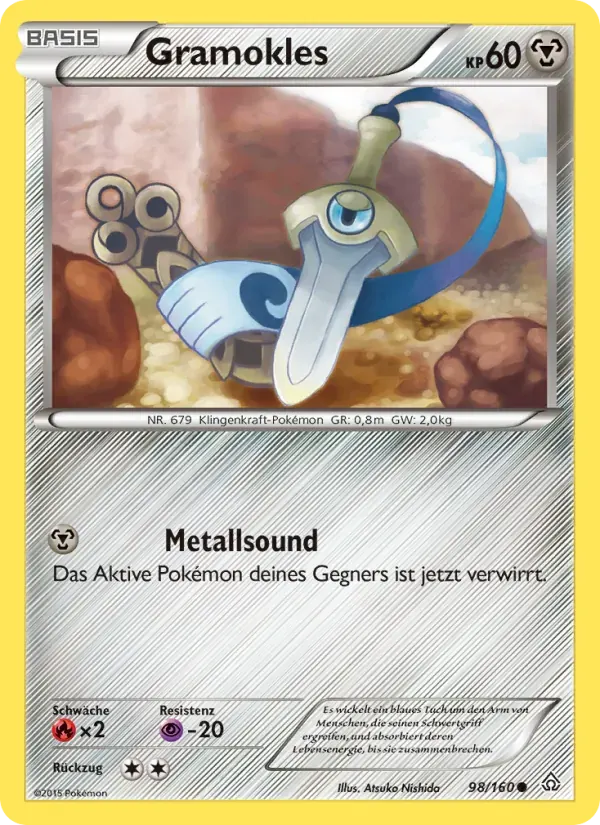 Gramokles — Protoshock 98 German Pokémon card