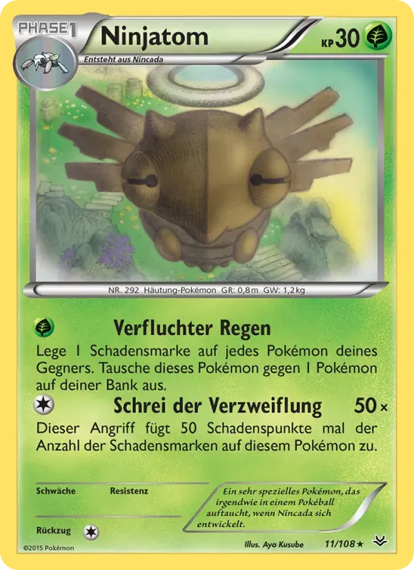 Ninjatom — Drachenleuchten 11 German Pokémon card