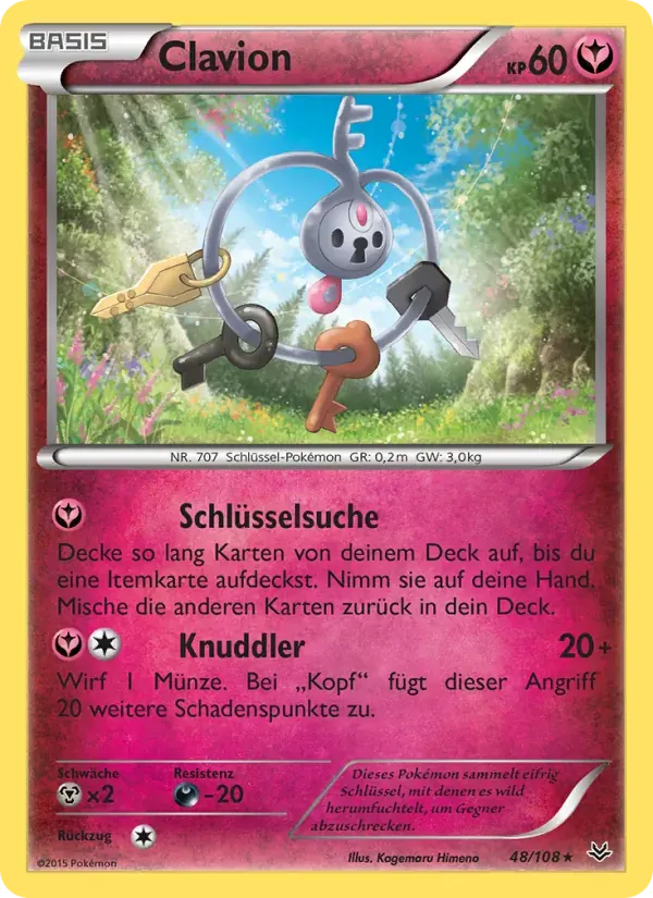 Clavion — Drachenleuchten 48 German Pokémon card