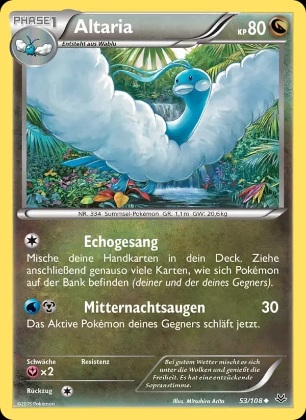 Altaria — Drachenleuchten 53 German Pokémon card
