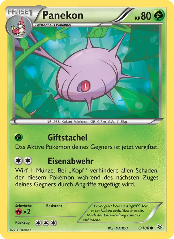 Panekon — Drachenleuchten 6 German Pokémon card