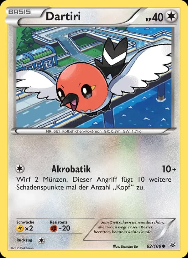Dartiri — Drachenleuchten 82 German Pokémon card