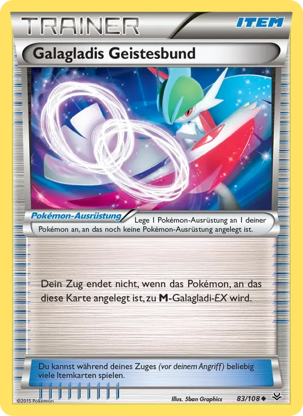 Galagladis Geistesbund — Drachenleuchten 83 German Pokémon card