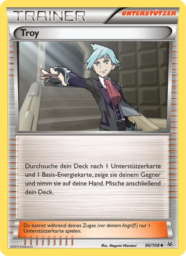 Troy — Drachenleuchten 90 German Pokémon card