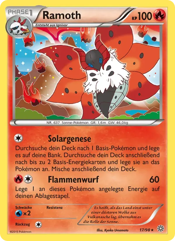 Ramoth — Ewiger Anfang 17 German Pokémon card