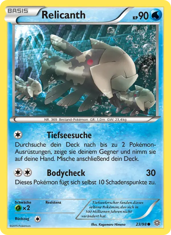 Relicanth — Ewiger Anfang 23 German Pokémon card