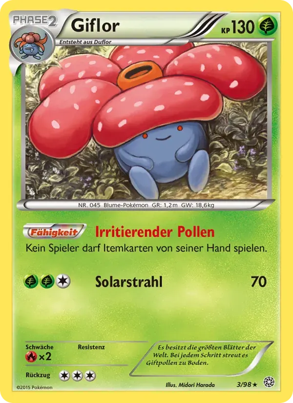 Giflor — Ewiger Anfang 3 German Pokémon card
