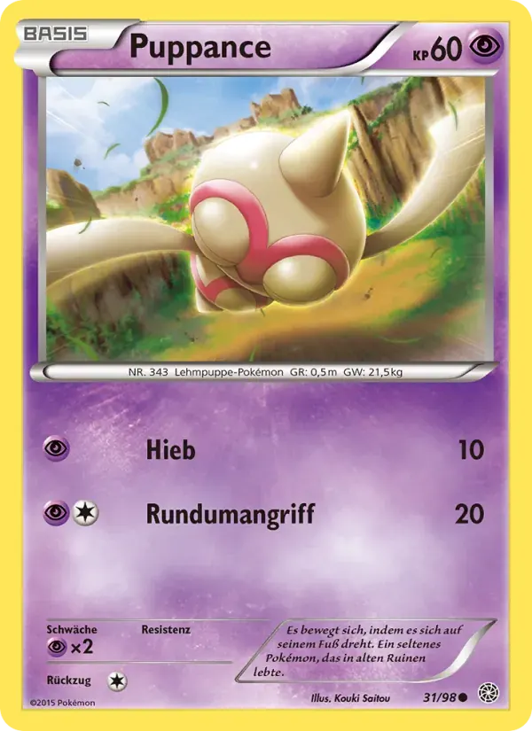 Puppance — Ewiger Anfang 31 German Pokémon card