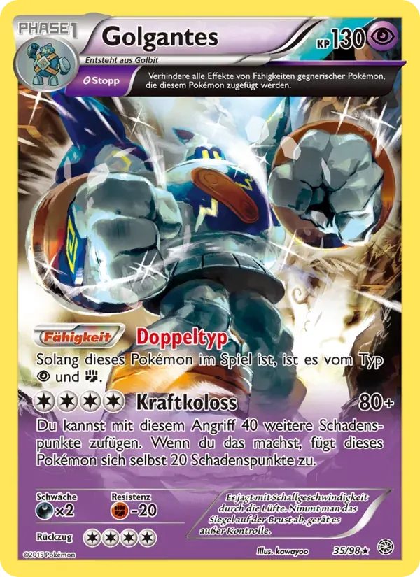 Golgantes — Ewiger Anfang 35 German Pokémon card