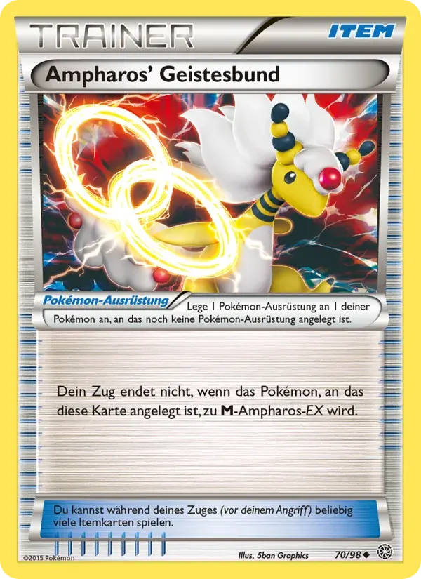 Ampharos' Geistesbund — Ewiger Anfang 70 German Pokémon card