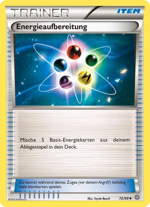 Energieaufbereitung — Ewiger Anfang 72 German Pokémon card