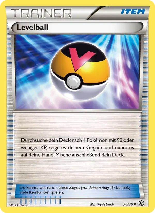 Levelball — Ewiger Anfang 76 German Pokémon card