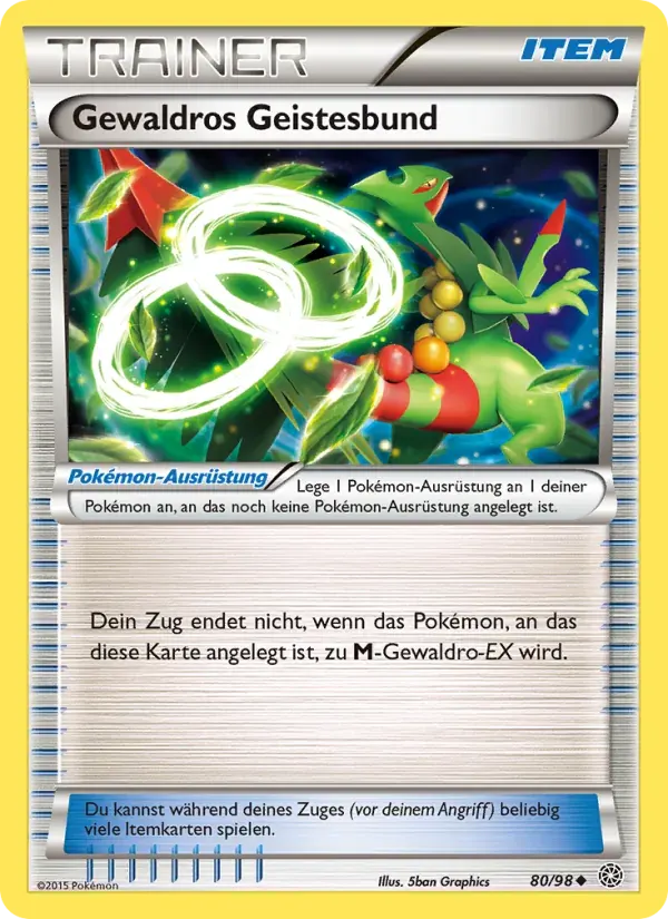 Gewaldros Geistesbund — Ewiger Anfang 80 German Pokémon card