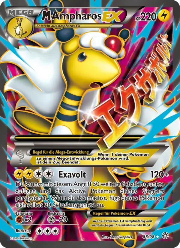 M-Ampharos EX — Ewiger Anfang 88 German Pokémon card