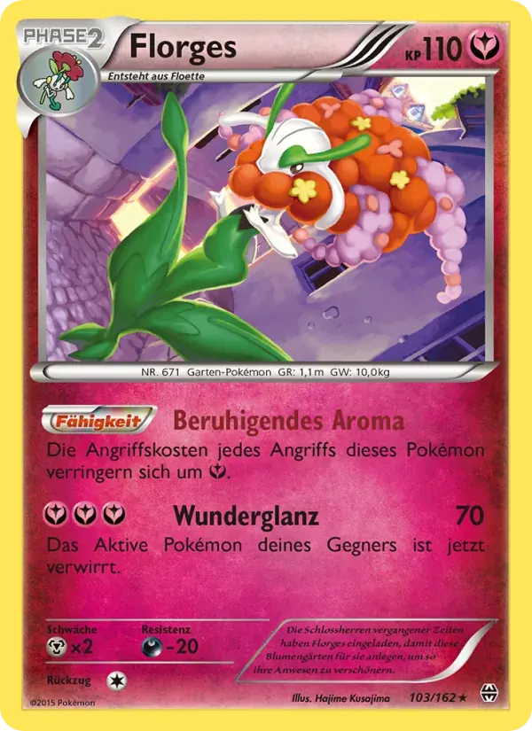 Florges — TURBOstart 103 German Pokémon card