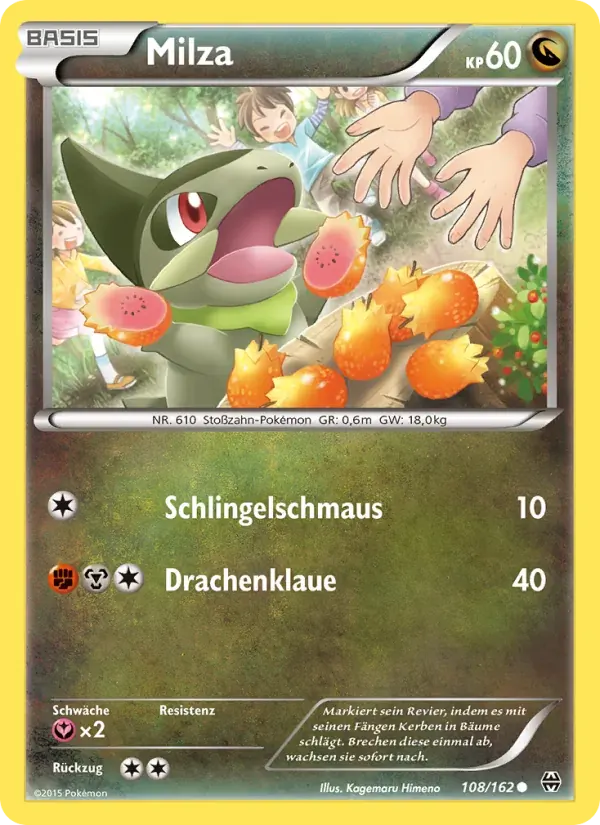 Milza — TURBOstart 108 German Pokémon card
